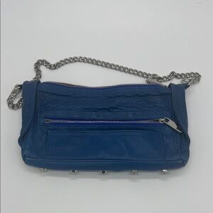 Rebecca Minkoff Blue Leather Chain Shoulder Bag